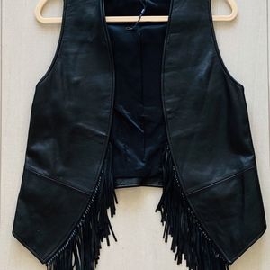 Rebecca Minkoff leather cowgirl vest